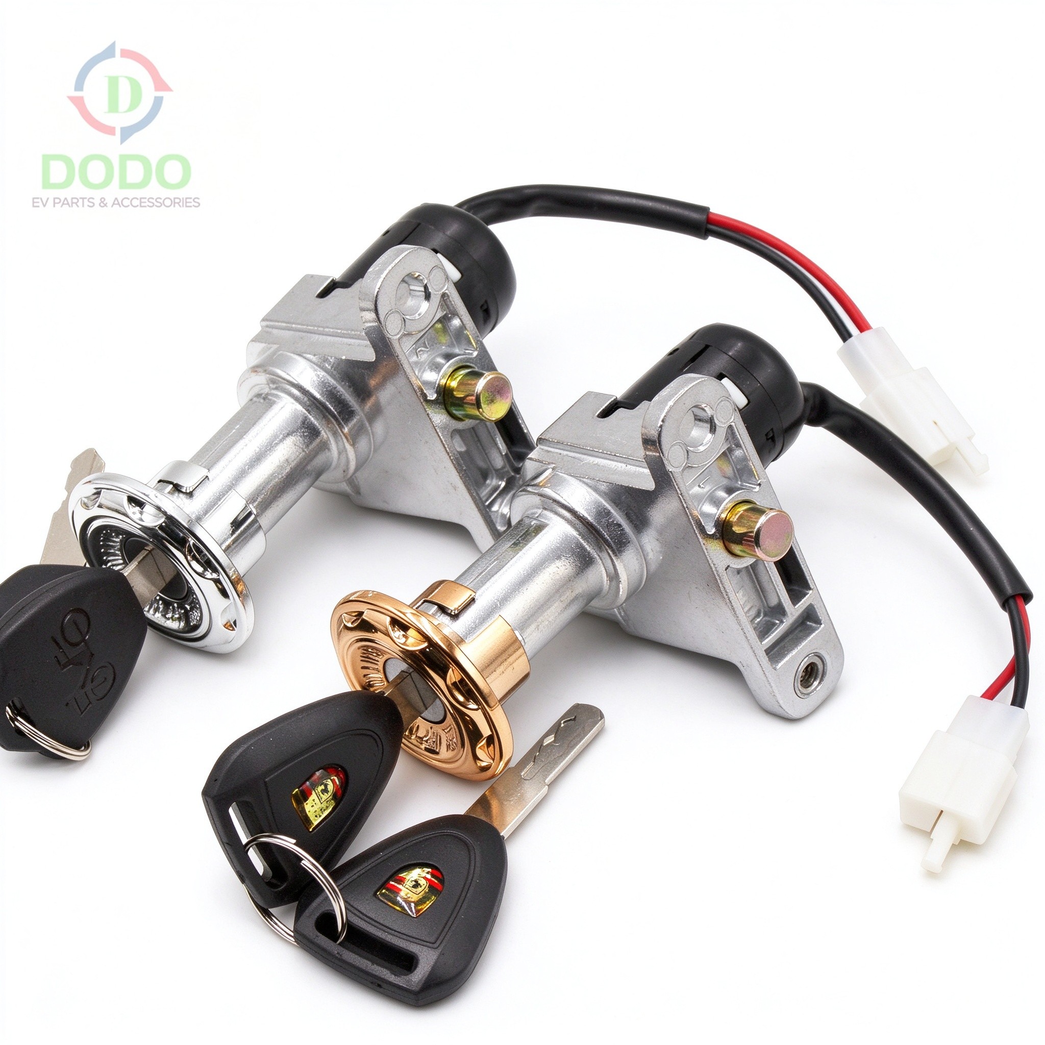 Vespa-style lock assembly