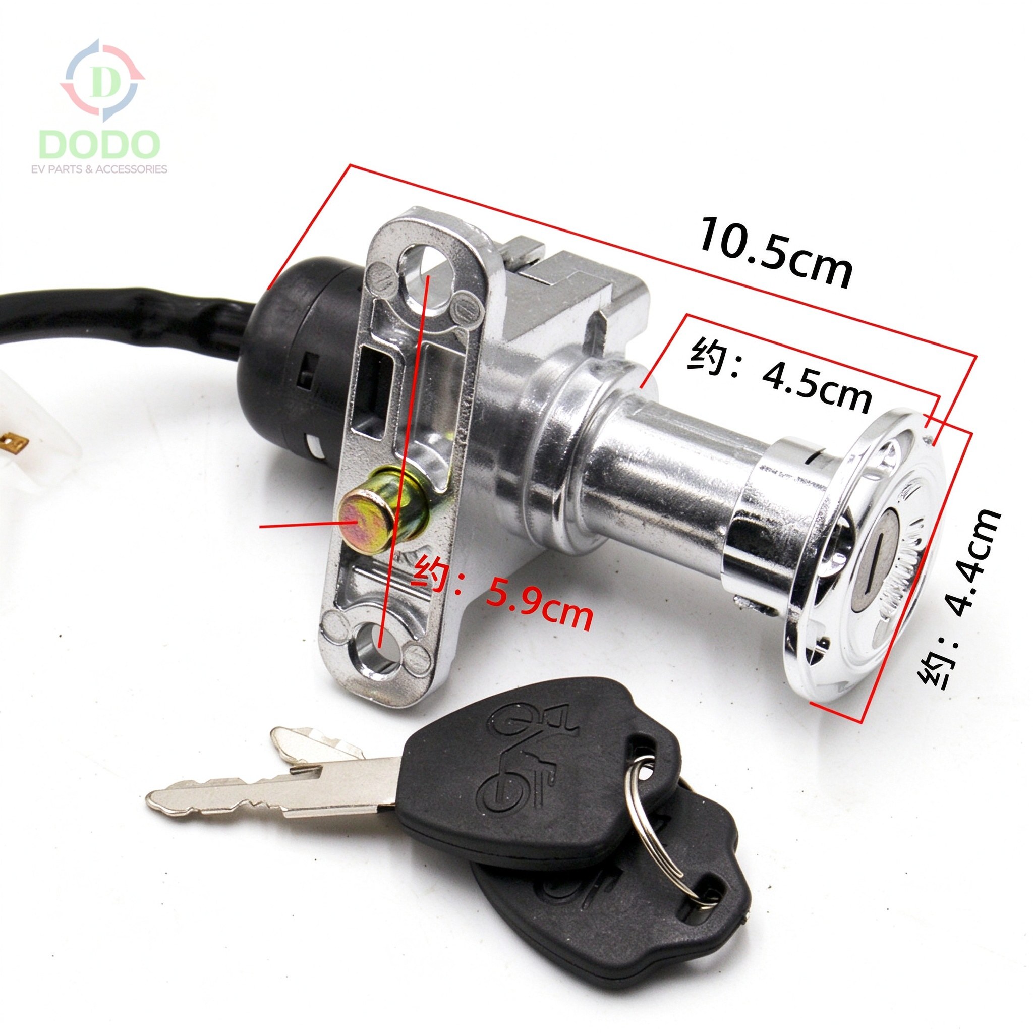 Vespa-Style 2/4-Wire Lock Assembly