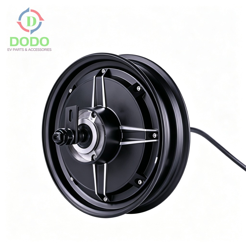 Hub motor rear side view