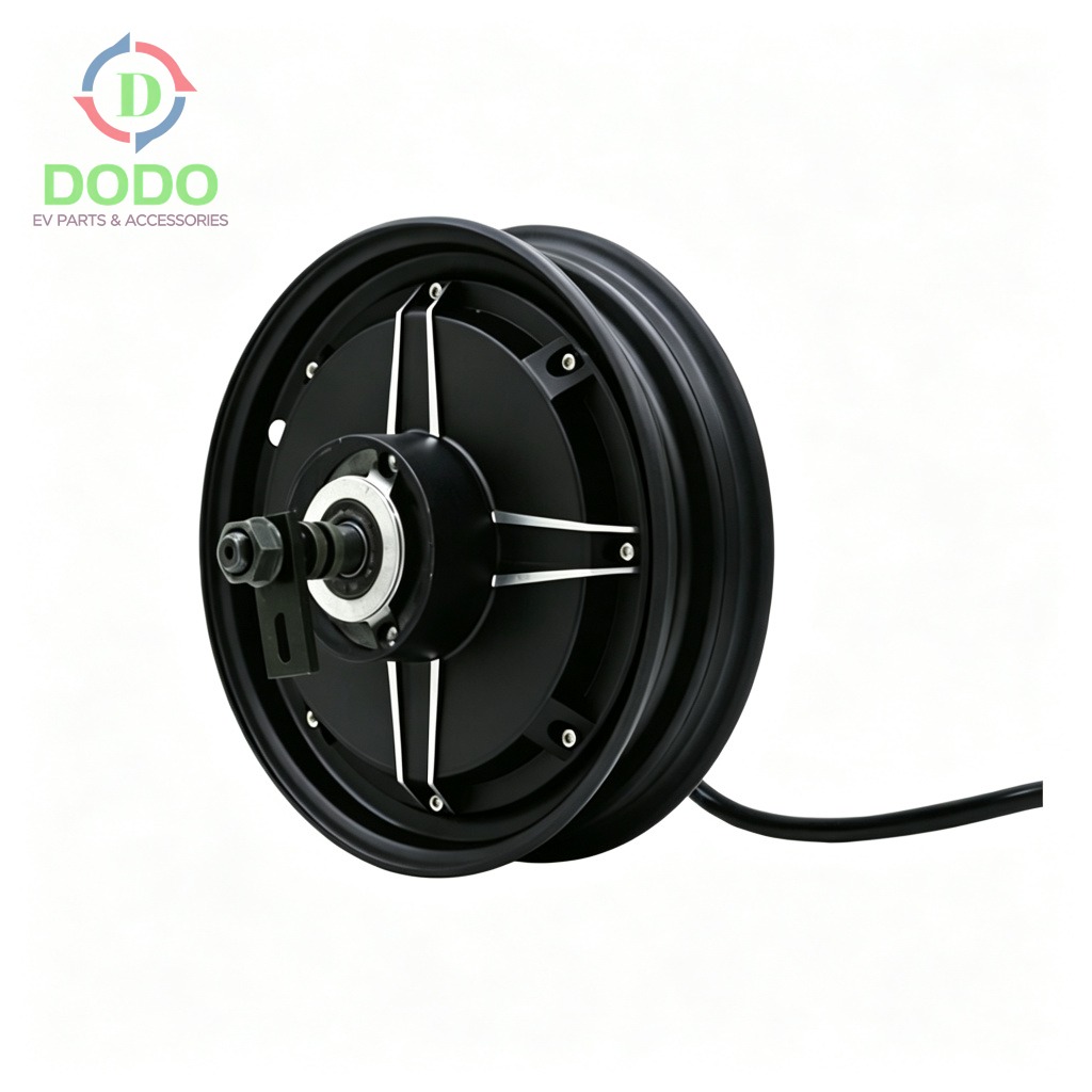 Hub motor installation angle view