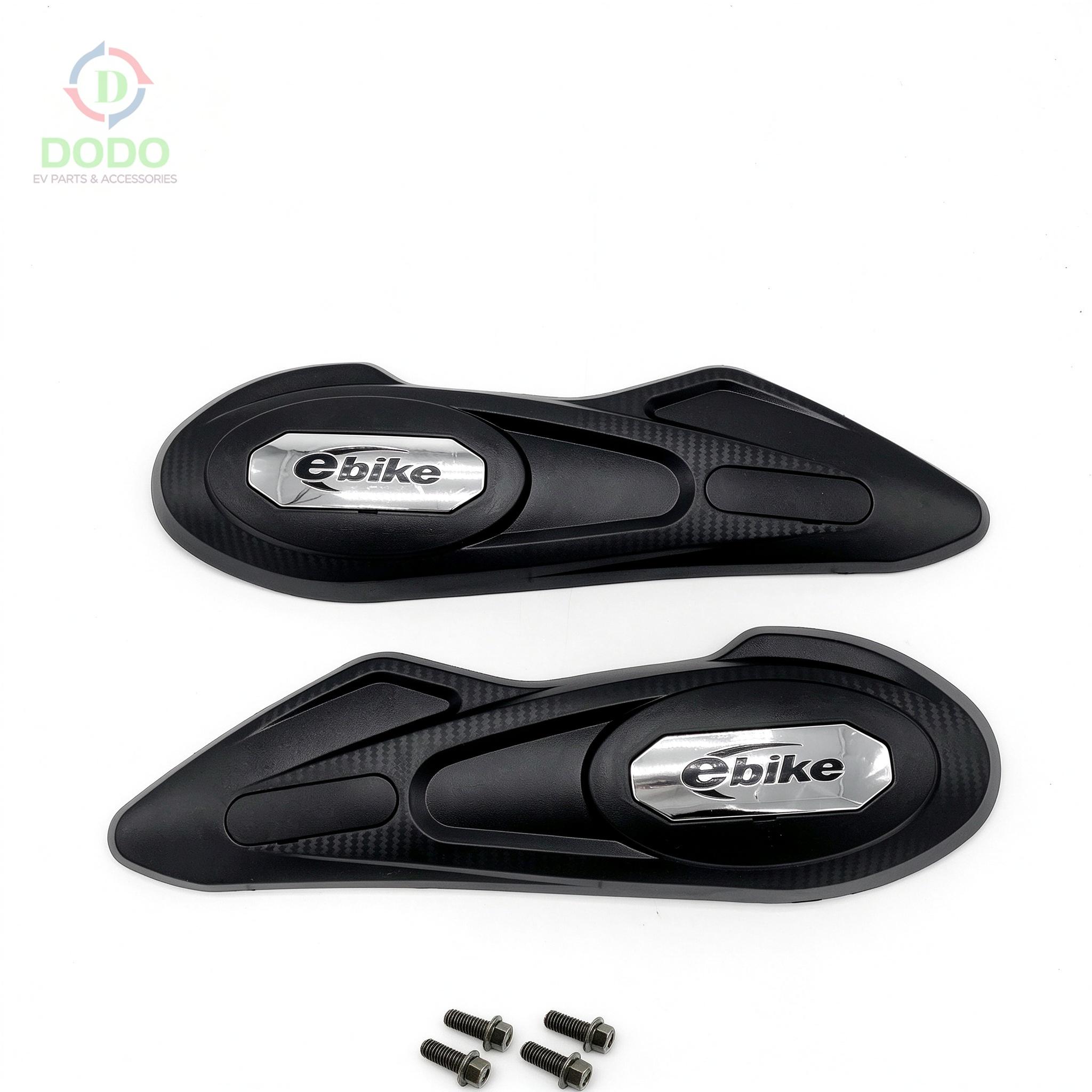 Swing arm cover chrome badge
