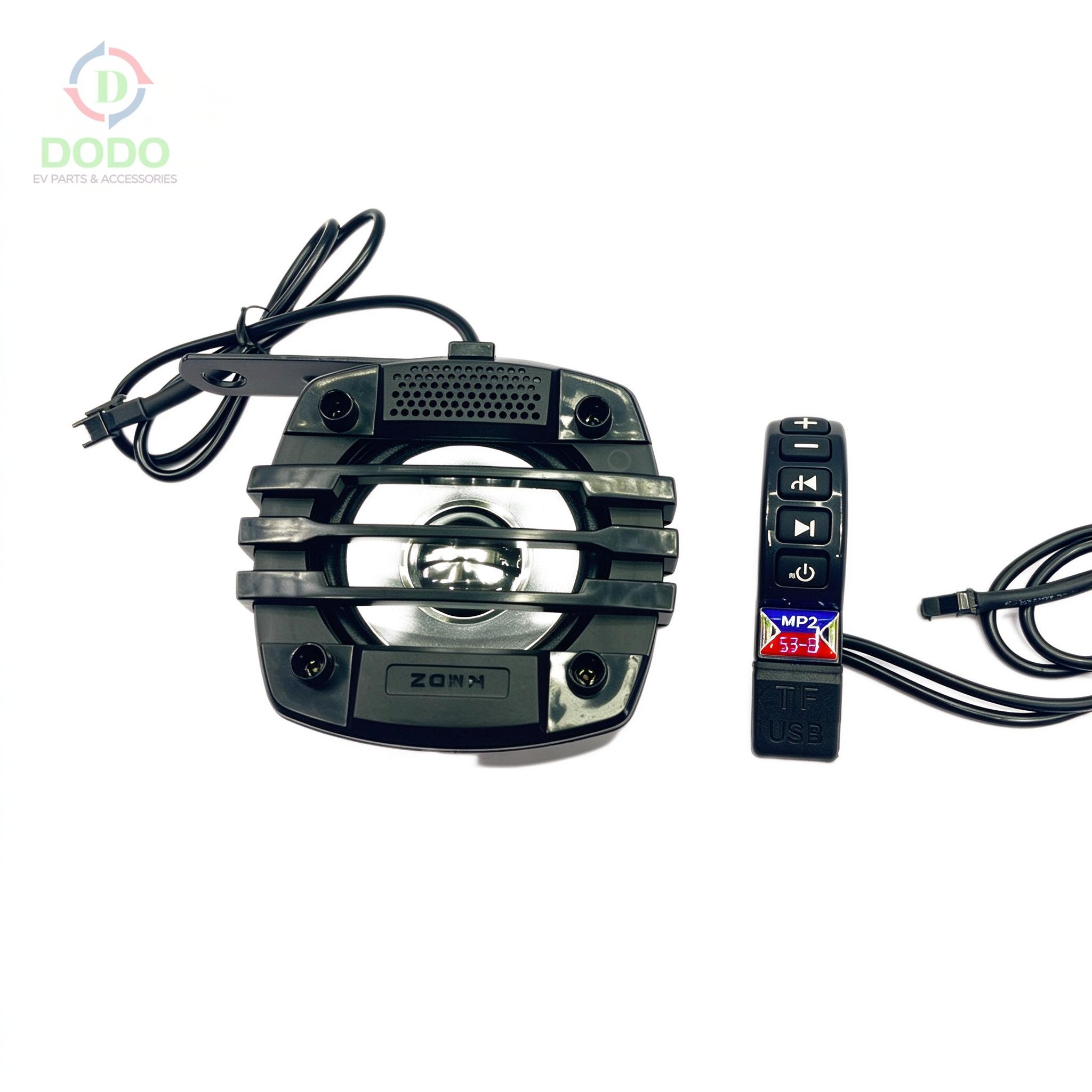 MP3 Audio Kit with Handlebar Controller (Bluetooth / USB Charging / TF)