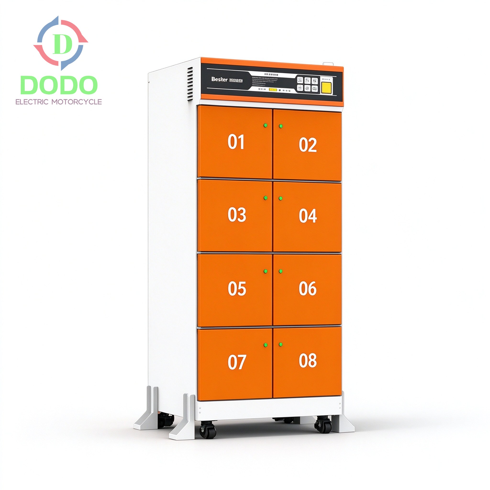 8-bay smart battery swap cabinet